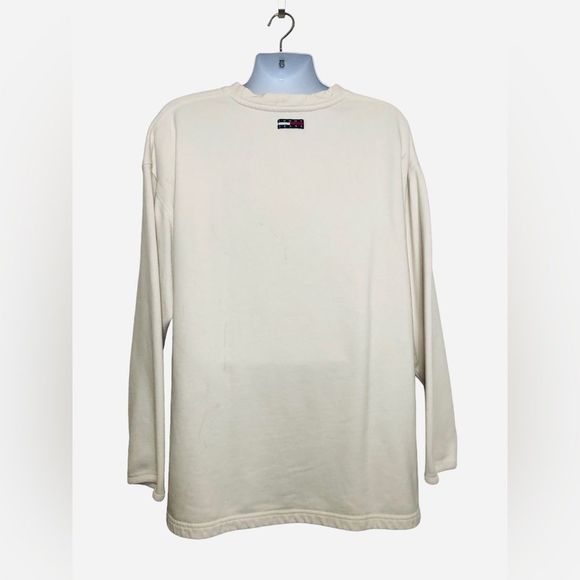 VTG 90s Tommy Hilfiger Sweatshirt Flag Spell Out Signature Jeans Sport Shirt XXL - Picture 6 of 12